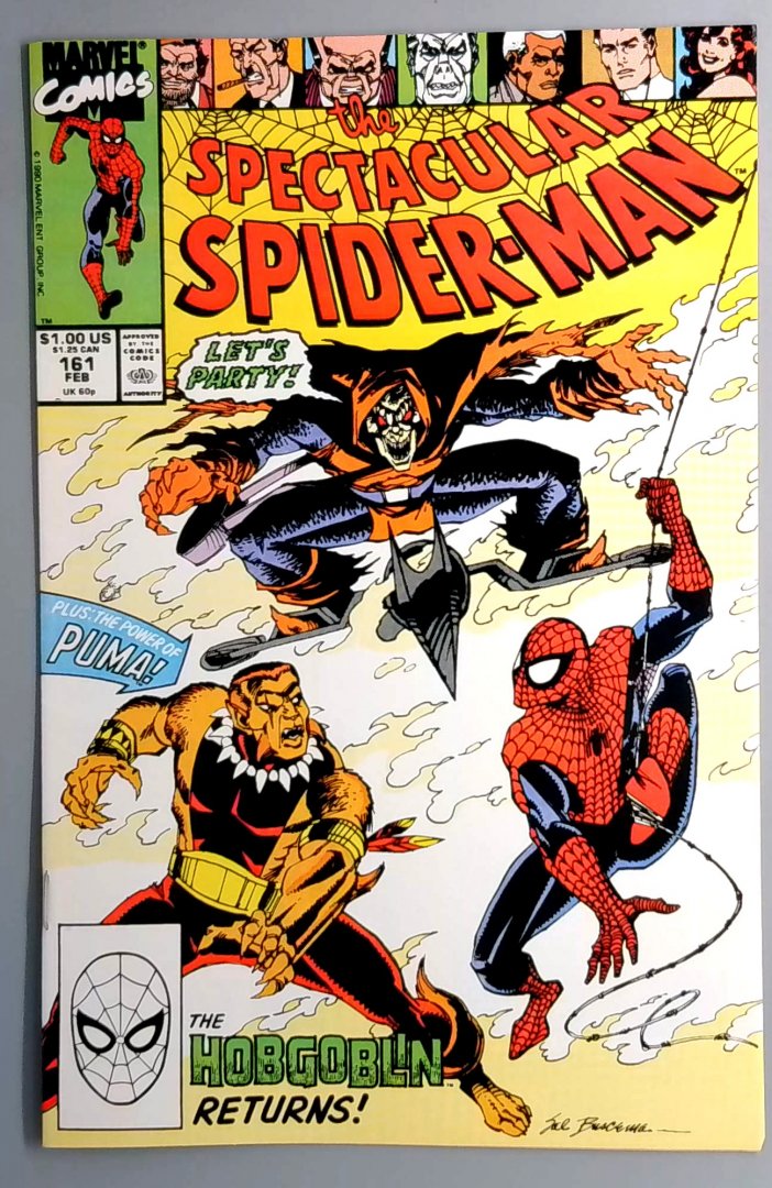 Spectacular Spider-Man #161 VF+ Hobgoblin Marvel 1990