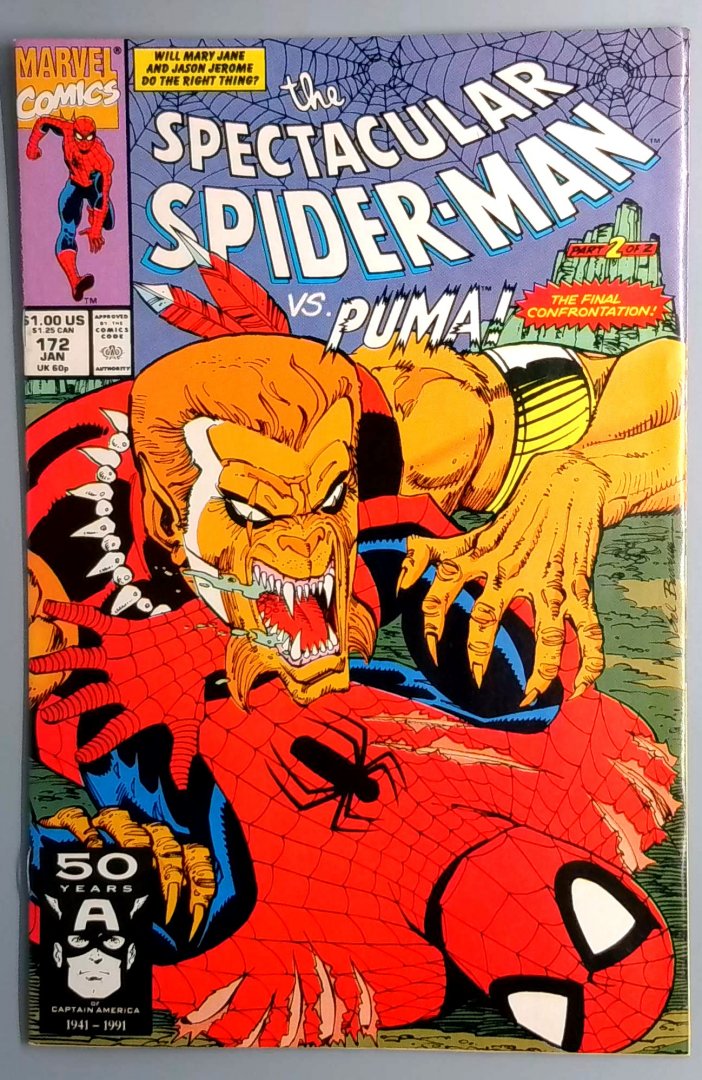 Spectacular Spider-Man #172 Marvel 1991