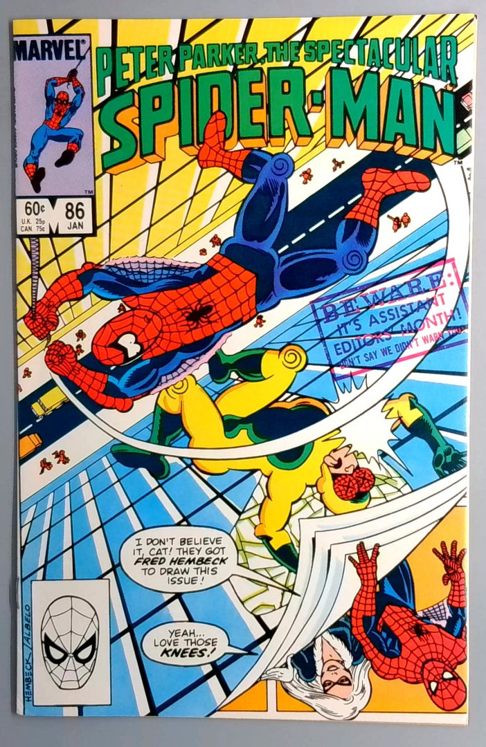 Spectacular Spider-Man #86 NM- the Fly Appearance Marvel 1983