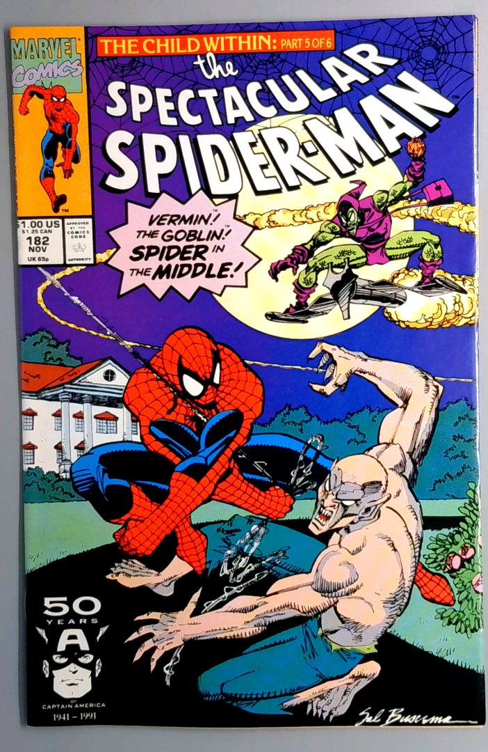 Spectacular Spider-Man #182 VF Marvel 1991