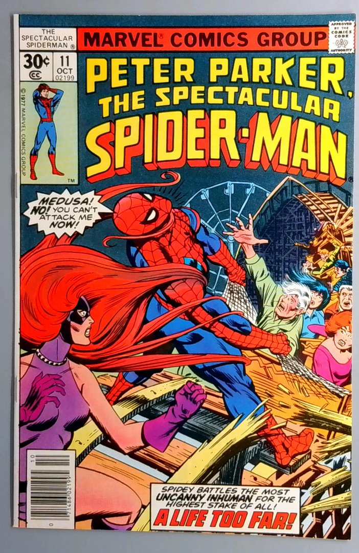 Spectacular Spider-Man #11 VF/NM Medusa Appearance Marvel 1977