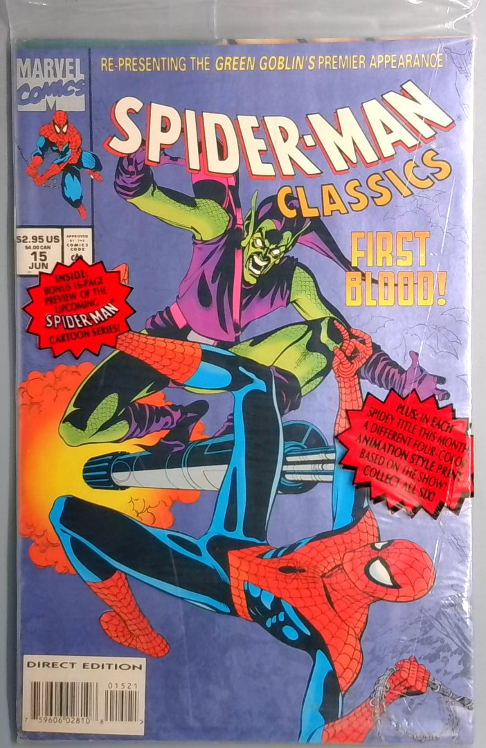 Spider-Man Classics #15 NM Bagged First Blood Marvel Comics