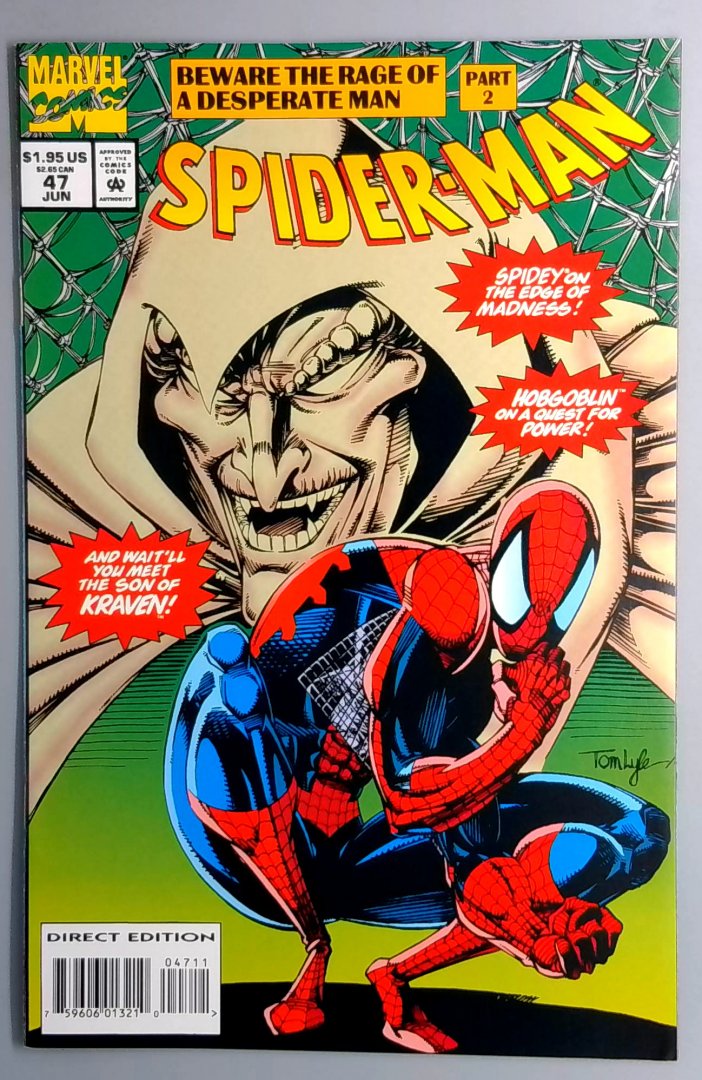 Spider-Man #47 NM- 1st Grim Hunter Marvel