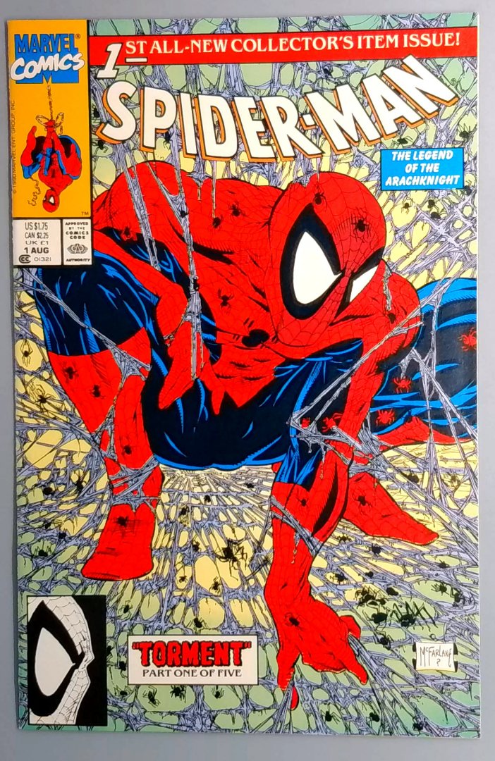 Spider-Man #1 NM Green and Purple Cover, Marvel 1990