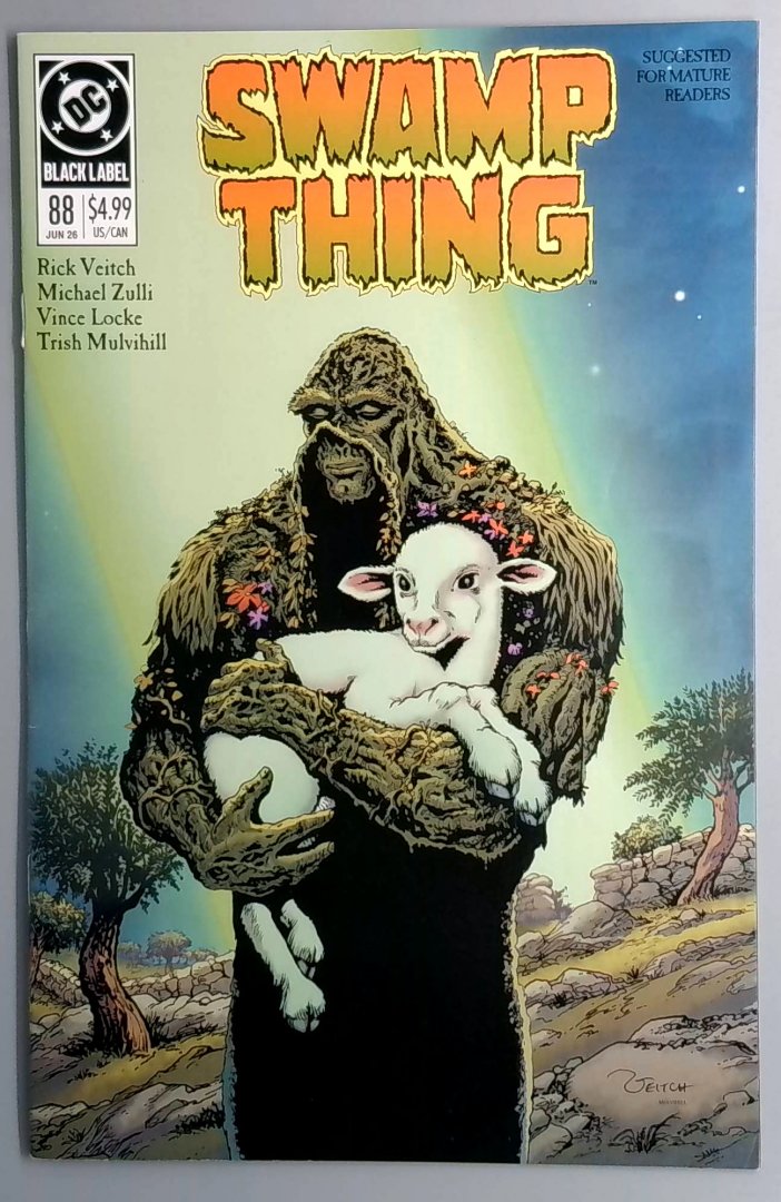 Swamp Thing #88 DC Black Label Batman 1989 Advertisement Cover