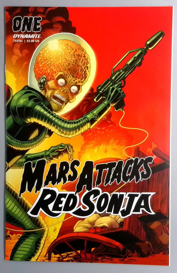 Mars Attacks / Red Sonja #1 NM Barry Kitson card Homage Cover