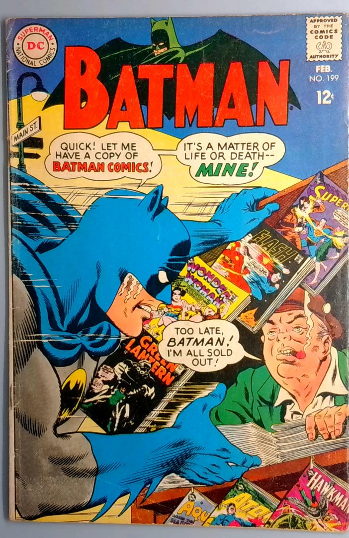 Batman #199 VG+ DC 1968