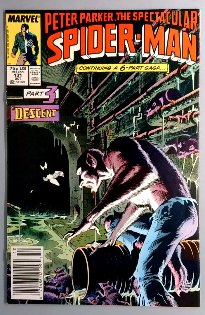 Spectacular Spider-Man #131 FN Kravens Last Hunt Part 3 Newsstand Edition Marvel