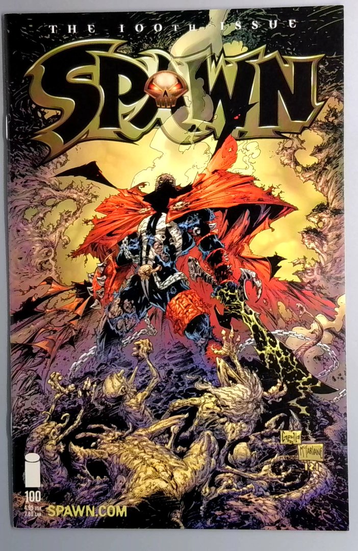 Spawn #100 NM Death of Angela and Malebolgia Image 2000