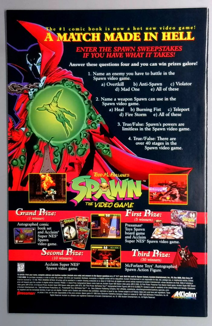 Spawn #40 NM Image 1996 — image 2