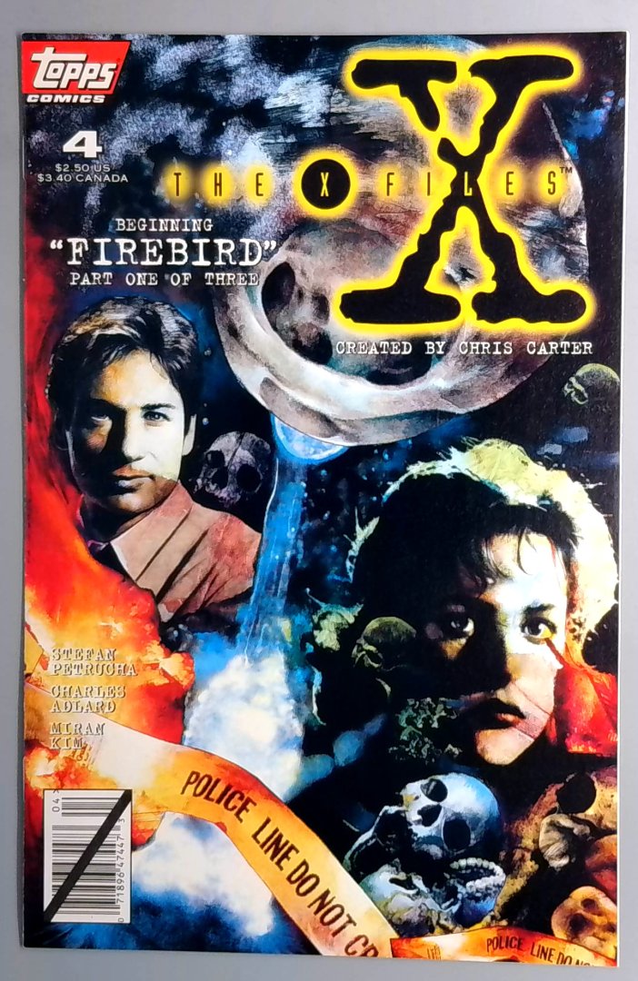 X-Files #4 NM Black Logo Topps 1995