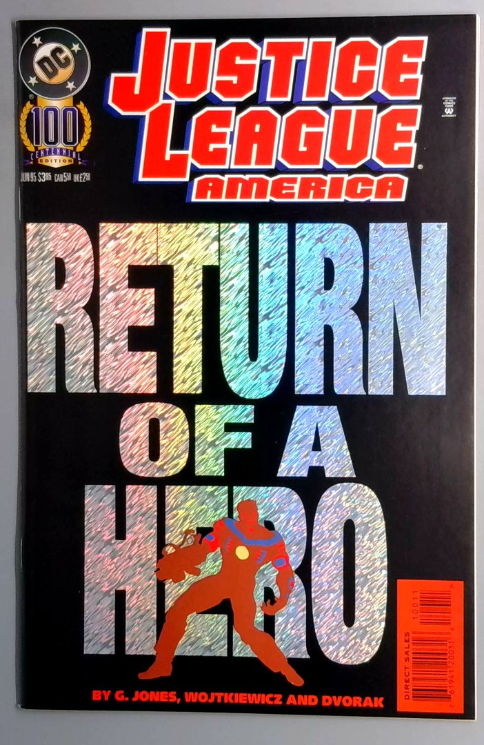 Justice League America #100 NM DC Comics Centennial Edition Return of a Hero