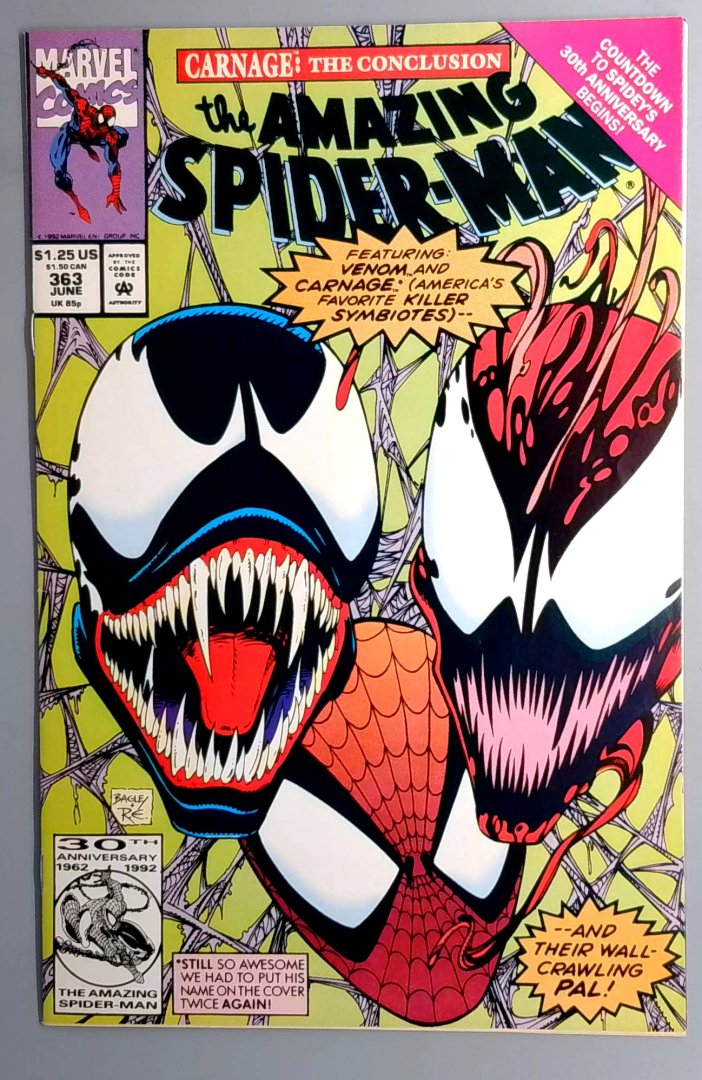 Amazing Spider-Man #363 VF Carnage Marvel 1992