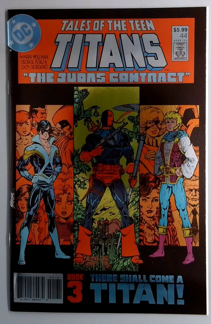 Tales of the Teen Titans #44 Foil Facsimile Edition The Judas Contract Book 3 DC Comics