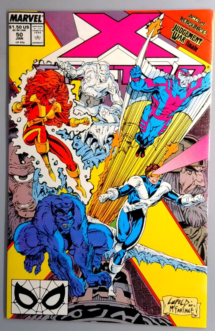 X-Factor #50 VF/NM Cover by Mcfarland & Liefield Marvel 1990